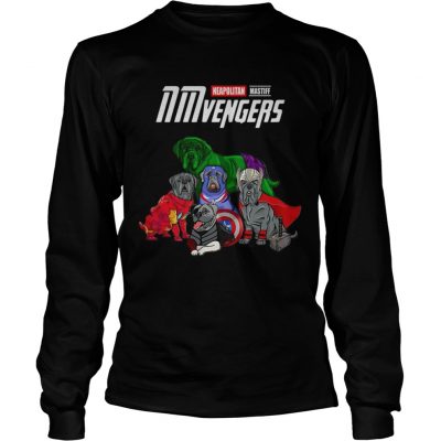 Neapolitan Mastiff Avengers NMvengers Marvel Endgame longsleeve tee