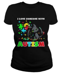 Night Fury I love someone with Autism ladies tee