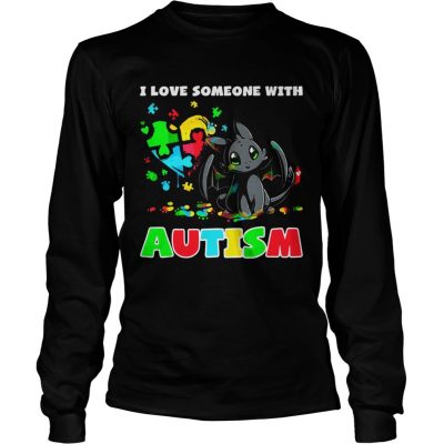 Night Fury I love someone with Autism longsleeve tee