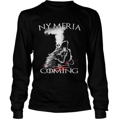 Nymeria is coming Game of Thrones longsleeve tee