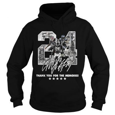 Official 24 Marshawn Lynch thank you for the memories hoodie