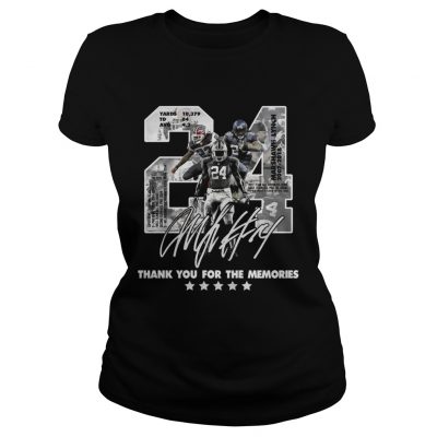 Official 24 Marshawn Lynch thank you for the memories ladies tee