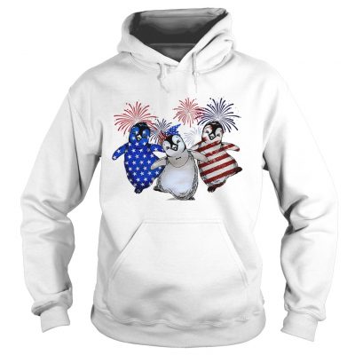 Penguin American flag hoodie