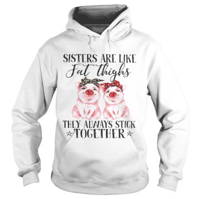 Pig Sisters are like fat thighs they always stick together hoodie