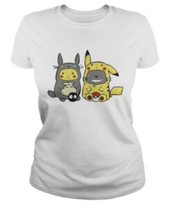 Pikachu and Totoro we are best friend ladies tee