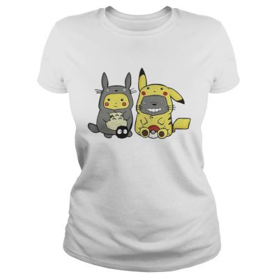 Pikachu and Totoro we are best friend ladies tee