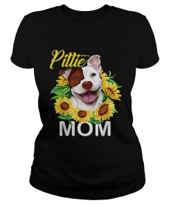 Pillie staffordshire Mom sunflowers ladies tee