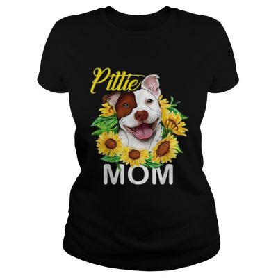 Pillie staffordshire Mom sunflowers ladies tee