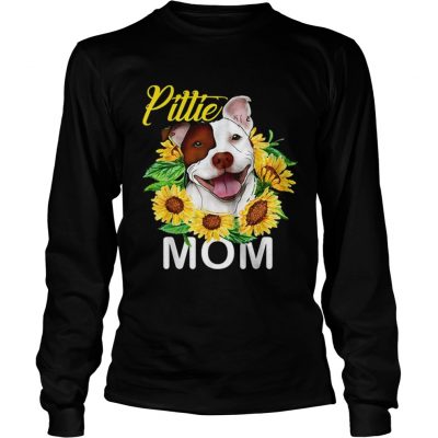 Pillie staffordshire Mom sunflowers longsleeve tee