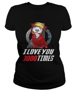 Pitbull I love you 3000 times Marvel Avengers Endgame ladies tee