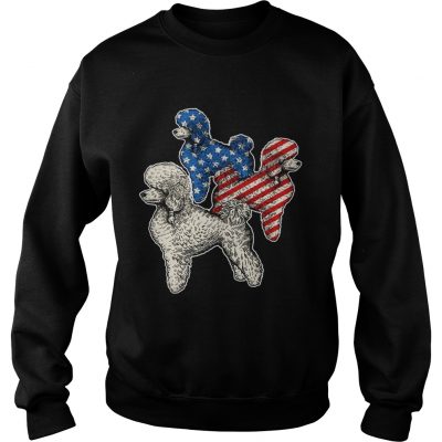 Poodle American Flag sweatshirt