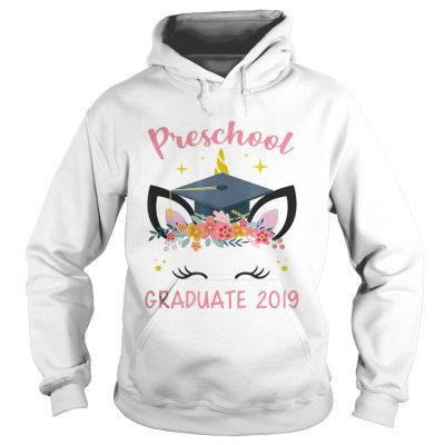 Preschool Graduate 2019 Unicorn Face hoodie