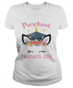 Preschool Graduate 2019 Unicorn Face ladies tee