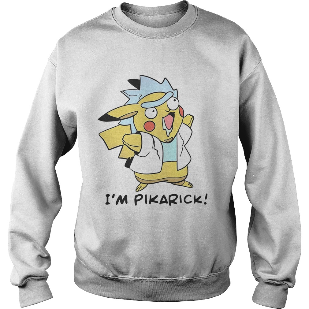 Rick and Morty Fusion Pikachu Im Pikarick Sweatshirt