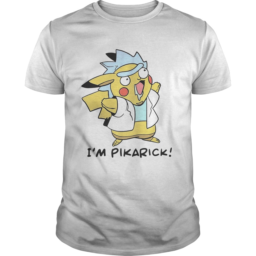 Rick and Morty Fusion Pikachu Im Pikarick shirt