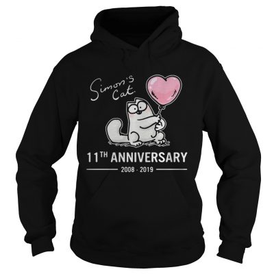 Simons Cat 11th anniversary 20082019 hoodie