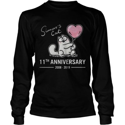 Simons Cat 11th anniversary 20082019 longsleeve tee