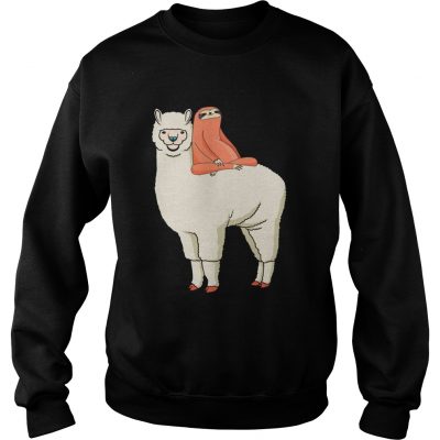 Sloth Riding Llama sweatshirt