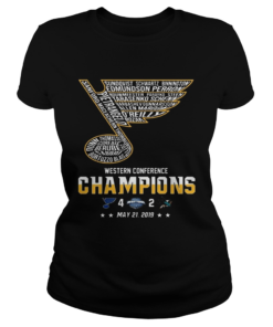 St Louis Blues Western Conference Champions 2019 Hockey T Classic Ladies