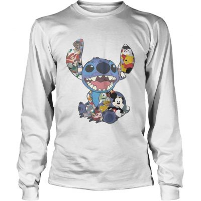 Stitch And Disney Characters longsleeve tee