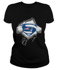 Superman New England Patriots ladies tee