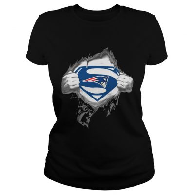 Superman New England Patriots ladies tee