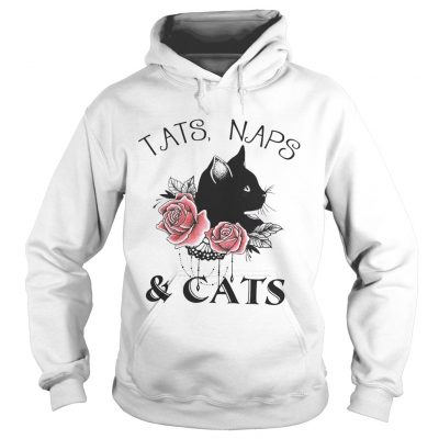 Tats naps and cats flower hoodie