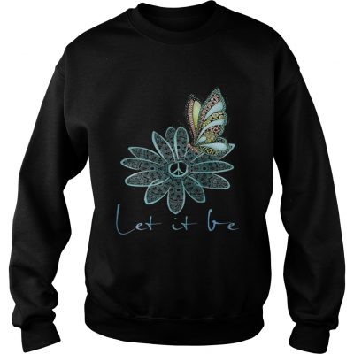 The Beatles Flower Butterfly Let It Be sweatshirt