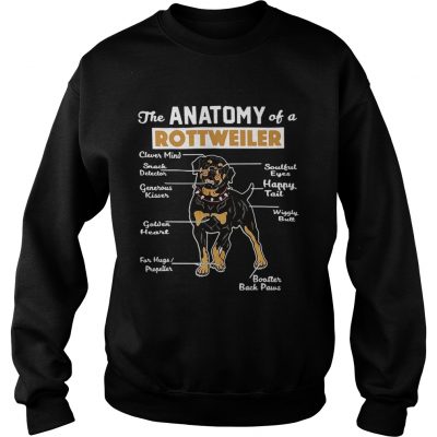 The anatomy of a Rottweiler clever mind soulful eyes snack detector sweatshirt