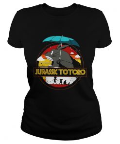 Tonari no Totoro Jurassic Totoro vintage sunset ladies tee