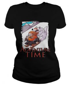 Tormund Giantsbane snowboarding adventure time Game of Thrones ladies tee