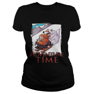 Tormund Giantsbane snowboarding adventure time Game of Thrones ladies tee