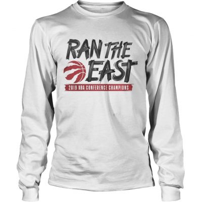 Toronto raptors ran the east 2019 NBA conference champions longsleeve tee