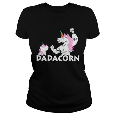 Unicorn Dadacorn ladies tee