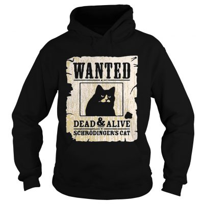 Wanted dead and alive schrodingers cat hoodie