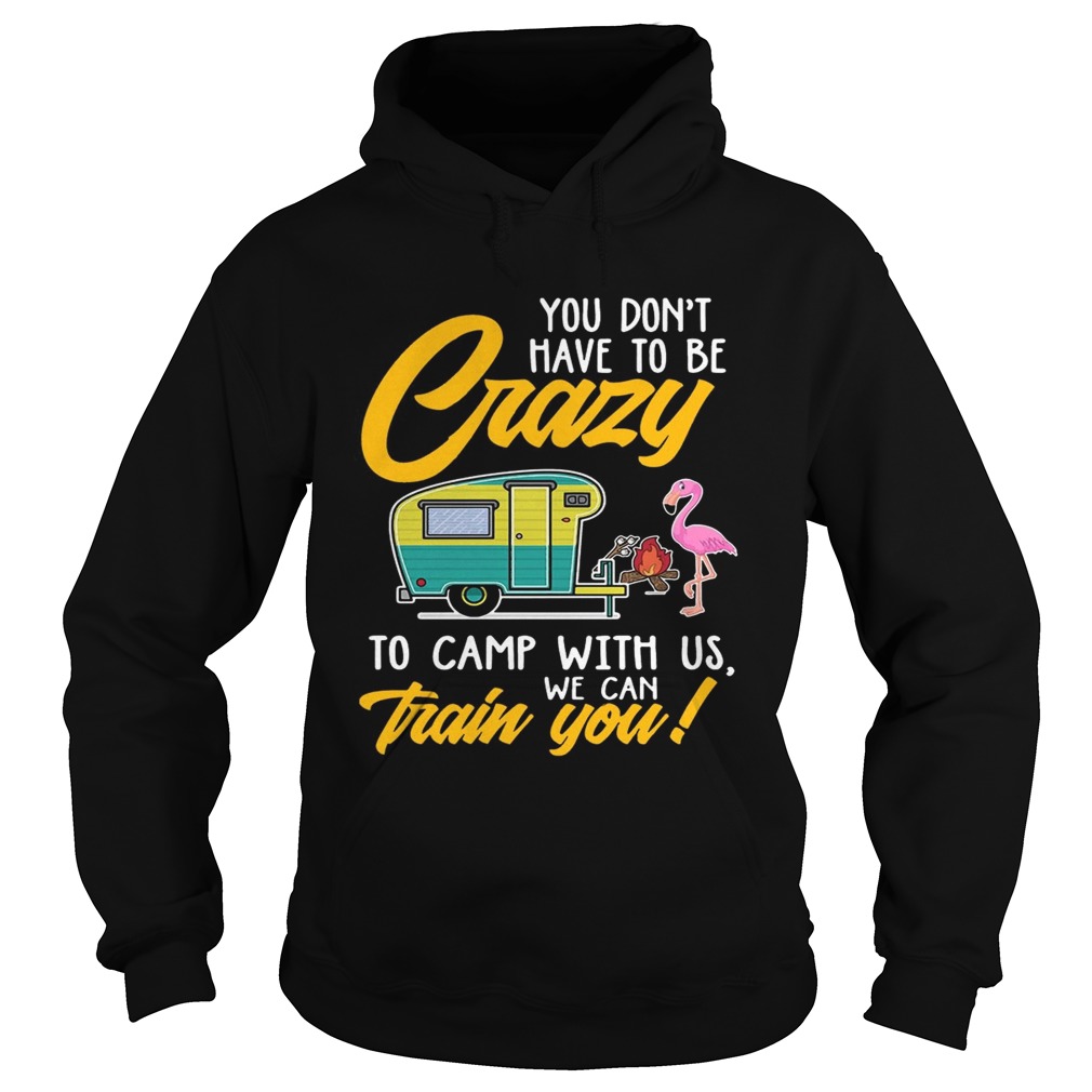 You Dont have to be crary to camp with us we can train you TShirt Hoodie