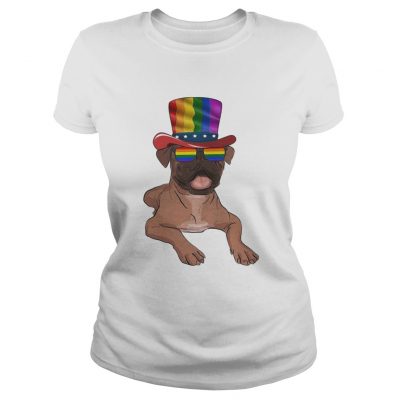 Boxers Gay Pride Lgbt Rainbow Flag LGBT ladies tee