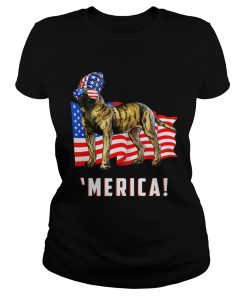 4th Of July Presa Canario Dog Merica Tee  Classic Ladies