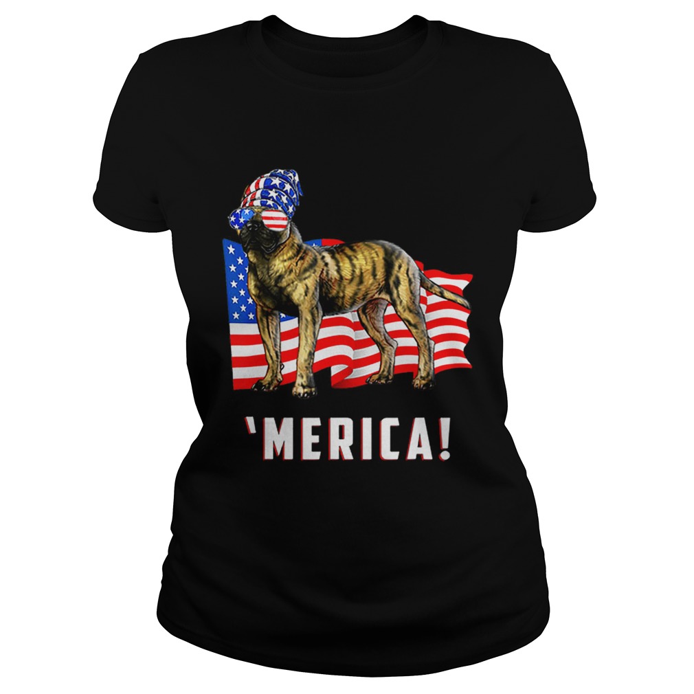 4th Of July Presa Canario Dog Merica Tee Classic Ladies