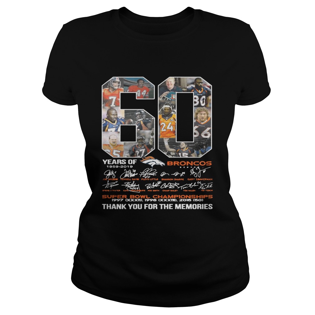 60 years of Denver Broncos signature Super Bowl Champions Classic Ladies