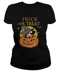 Australian Shepherd Halloween pumpkin trick or treat  Classic Ladies