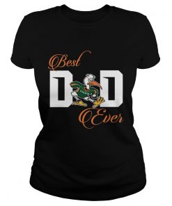 Best Miami Hurricanes Dad Ever Football T Classic Ladies