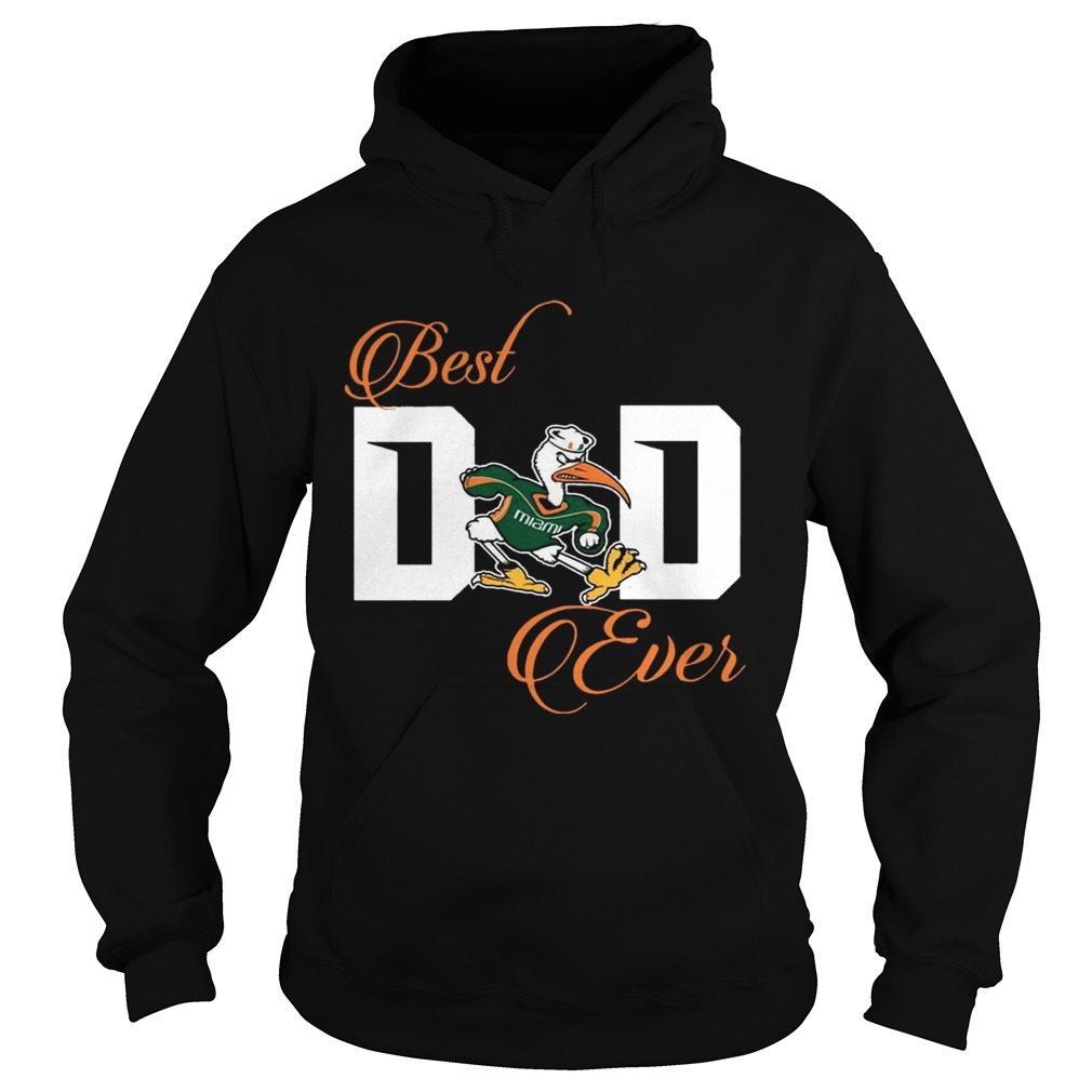 Best Miami Hurricanes Dad Ever Football T Hoodie