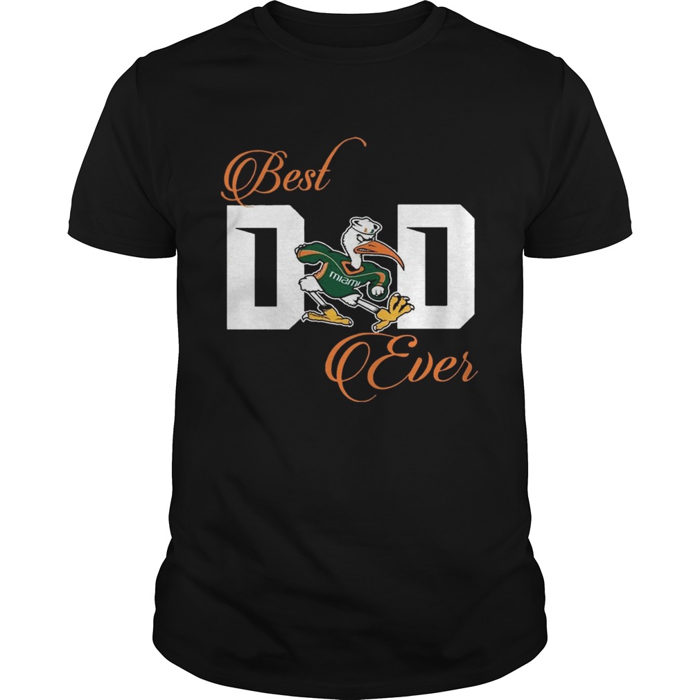 Best Miami Hurricanes Dad Ever Football Tshirt