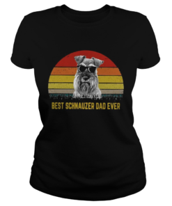 Best Schnauzer dad ever sunset  Classic Ladies