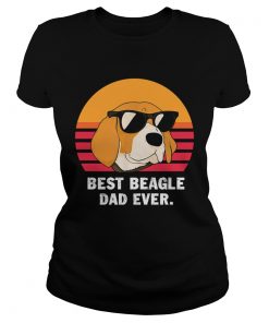 Best beagle dad ever retro  Classic Ladies