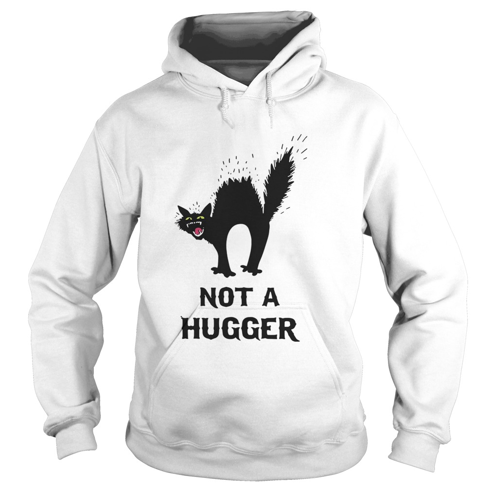 Black Cat Not A Hugger Shirt Hoodie