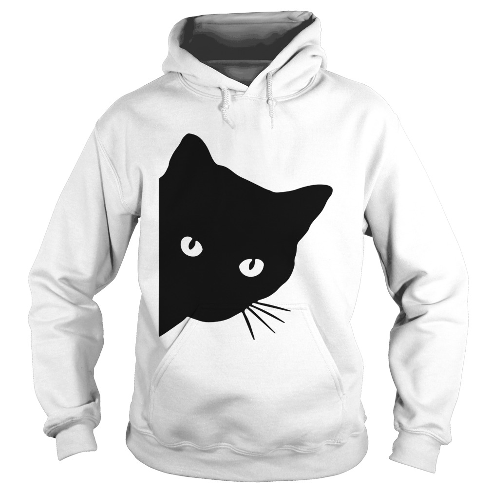 Black catface watching Hoodie