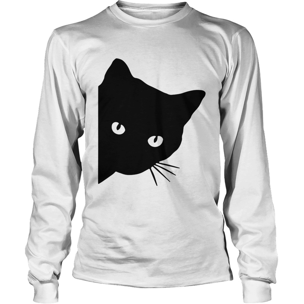 Black catface watching LongSleeve