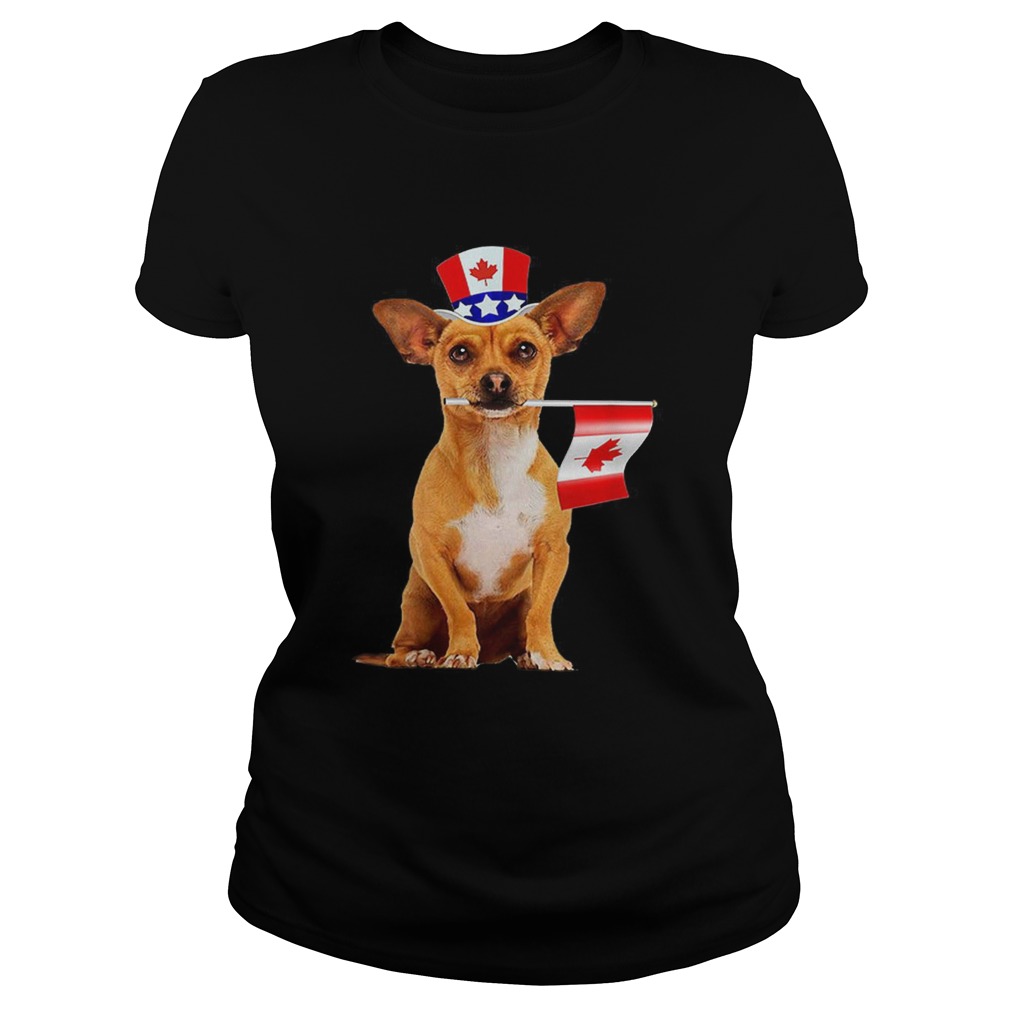 CanadaMaple Leaf Chihuahua Canadian Flags Classic Ladies